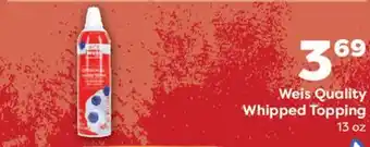 Weis Markets Weis Quality Whipped Topping offer