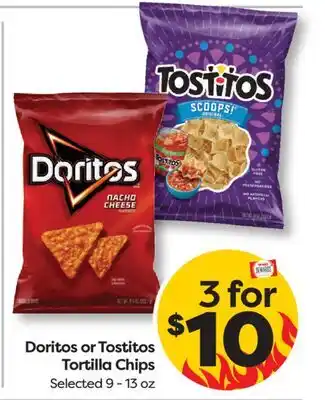 Weis Markets Doritos or Tostitos Tortilla Chips offer