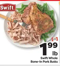Weis Markets Swift Whole Bone-In Pork Butts offer