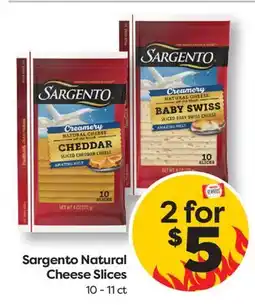 Weis Markets Sargento Natural Cheese Slices offer