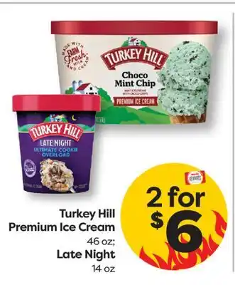 Weis Markets Turkey Hill Premium Ice Cream 46 oz Late Night 14 oz offer