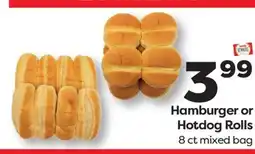 Weis Markets Hamburger or Hotdog Rolls offer