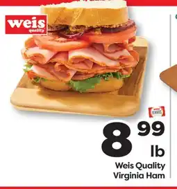 Weis Markets Weis Quality Virginia Ham offer