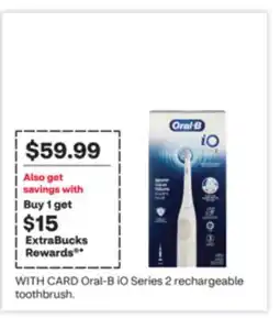CVS Oral-B iO Series 2 rechargeable toothbrush offer