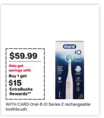 CVS Oral-B iO Series 2 rechargeable toothbrush offer