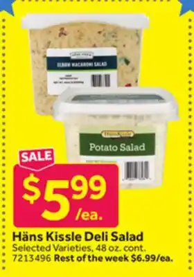 Stop&Shop Häns Kissle Deli Salad offer