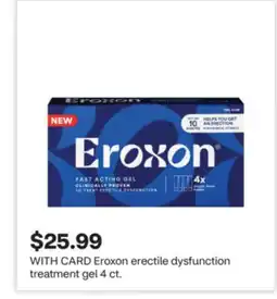 CVS Eroxon erectile dysfunction treatment gel offer