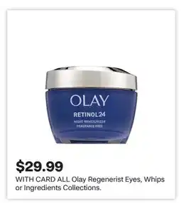 CVS ALL Olay Regenerist Eyes, Whips or Ingredients Collections offer