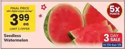 Safeway Seedless Watermelon offer