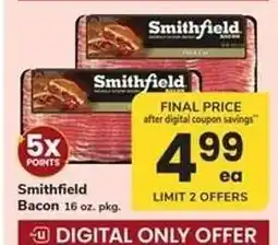 Safeway Smithfield Bacon offer