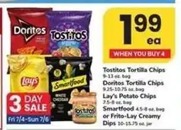 Safeway Tostitos, Doritos, Lay's, Smartfood, Frito-Lay offer
