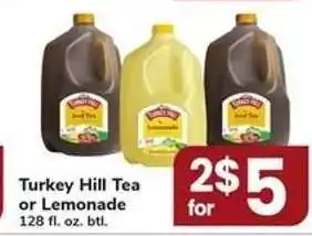 Safeway Turkey Hill Tea or Lemonade offer