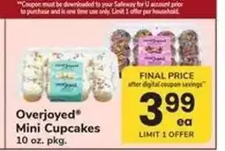 Safeway Overjoyed Mini Cupcakes offer