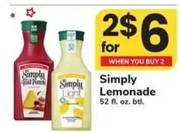Safeway Simply Lemonade offer