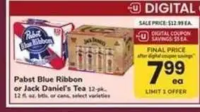 Safeway Pabst Blue Ribbon or Jack Daniel's Tea offer