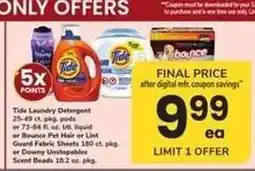 Safeway Tide Laundry Detergent offer