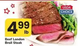 Safeway Beef London Broil Steak offer