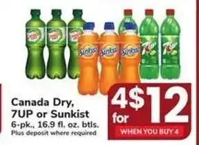 Safeway Canada Dry, 7UP or Sunkist offer
