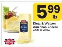 Safeway Dietz & Watson American Cheese offer