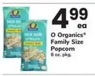 Safeway O Organics Family Size Popcorn offer