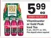 Safeway Vitaminwater or Gold Peak Iced Tea offer