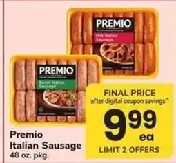 Safeway Premio Italian Sausage offer