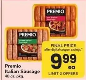 Safeway Premio Italian Sausage offer