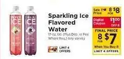 ShopRite Sparkling Ice Flavored Water offer