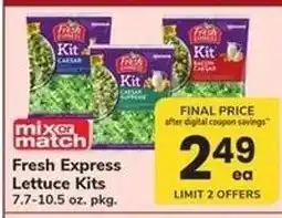 Safeway Fresh Express Lettuce Kits offer