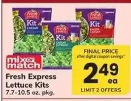 Safeway Fresh Express Lettuce Kits offer