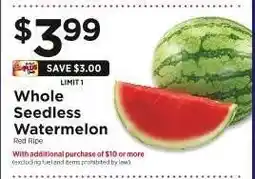 ShopRite Whole Seedless Watermelon offer