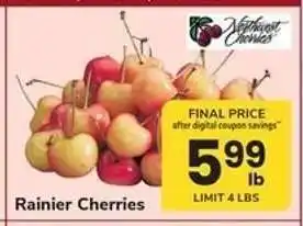 Safeway Rainier Cherries offer