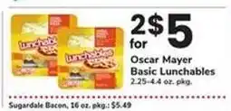 Safeway Oscar Mayer Basic Lunchables offer