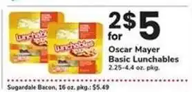 Safeway Oscar Mayer Basic Lunchables offer