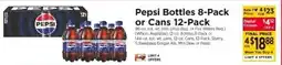 ShopRite Pepsi Bottles 8-Pack or Cans 12-Pack offer