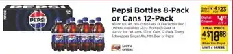 ShopRite Pepsi Bottles 8-Pack or Cans 12-Pack offer