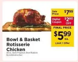 ShopRite Bowl & Basket Rotisserie Chicken offer