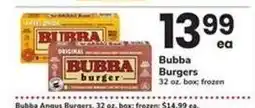 Safeway Bubba Burgers offer