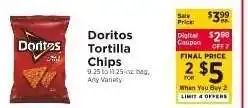 ShopRite Doritos Tortilla Chips offer