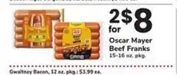 Safeway Oscar Mayer Beef Franks offer