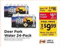 ShopRite Deer Park Water 24-Pack offer