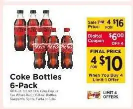 ShopRite Coke Bottles 6-Pack offer