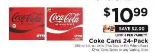 ShopRite Coke Cans 24-Pack offer