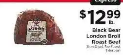 ShopRite Black Bear London Broil Roast Beef offer
