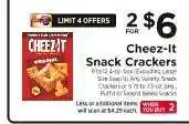 ShopRite Cheez-It Snack Crackers offer