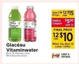 ShopRite Glaceau Vitaminwater offer