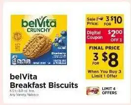 ShopRite belVita Breakfast Biscuits offer