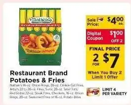 ShopRite Restaurant Brand Potatoes & Fries offer