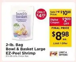 ShopRite Bowl & Basket Large EZ-Peel Shrimp offer
