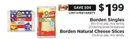 ShopRite Borden Singles / Borden Natural Cheese Slices offer